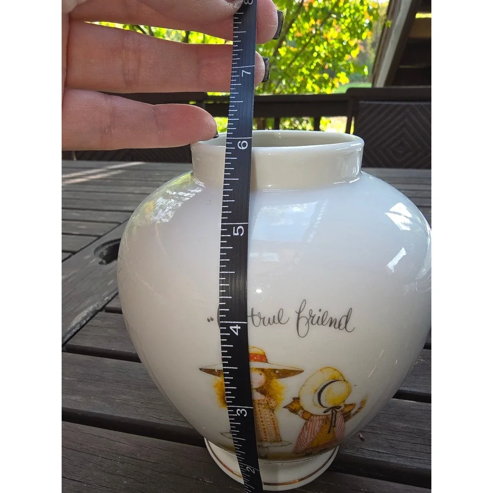 Holly Hobbie Vase Genuine Porcelain 